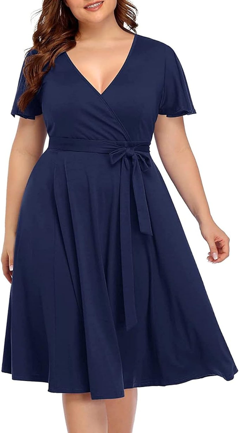 Pinup Fashion Wrap Dress