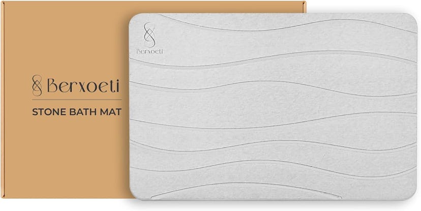 BERXOETI Stone Bath Mat