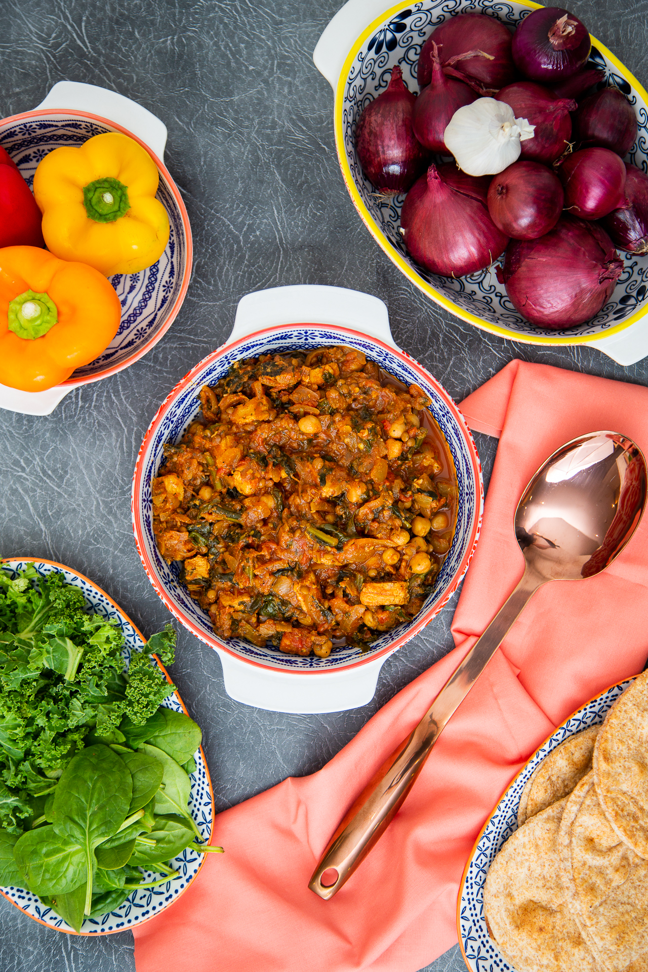 vegan chickpea and lentil curry