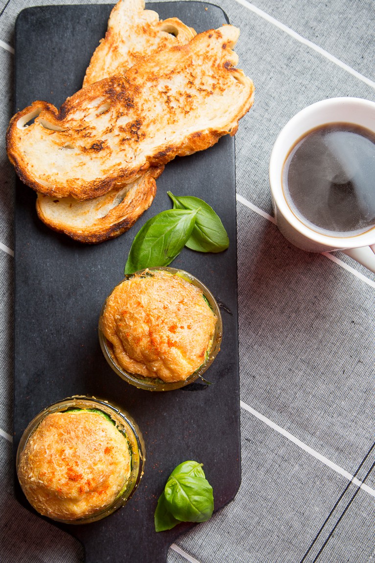 Baked Eggs With Spinach, Parmesan and Paprika