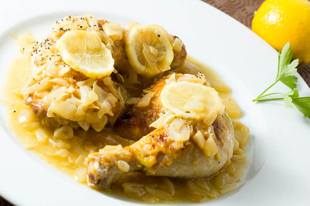 Chicken Lemonato (Greek Chicken with a Lemon Sauce)