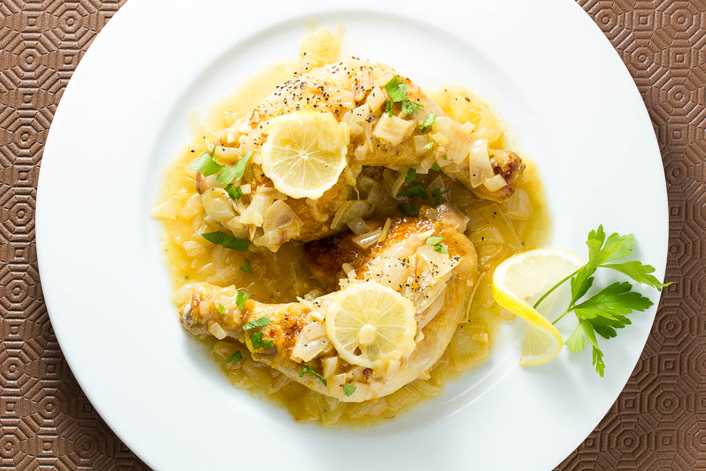 Chicken Lemonato (Greek Chicken with a Lemon Sauce)